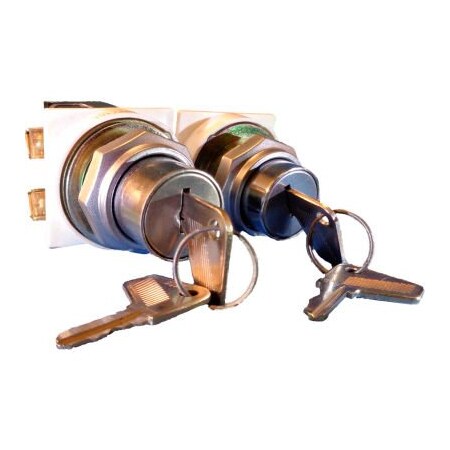 Springer Controls Co Springer Controls N7PC10F, 30mm, Key Selector Push Button, 1 N.O., Lockable Depressed N7PC10F